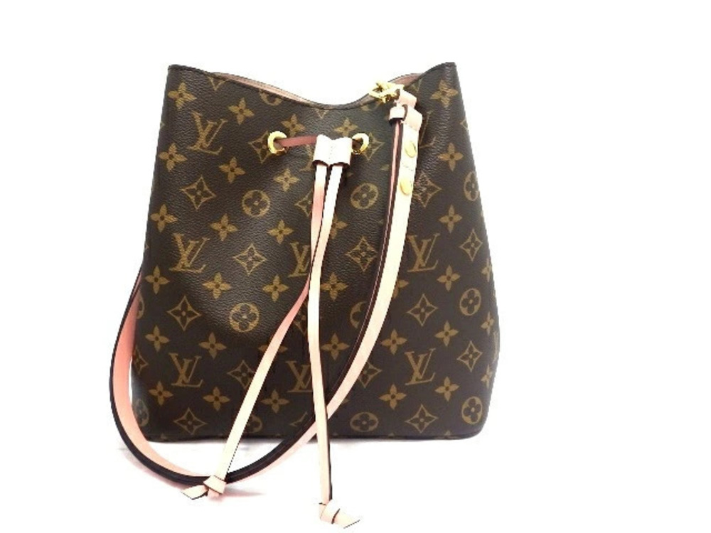 LOUIS VUITTON Shoulder Bag Drawstring Neo Noe Monogram Rose Pink Ballerine